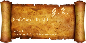 Grébel Kitti névjegykártya